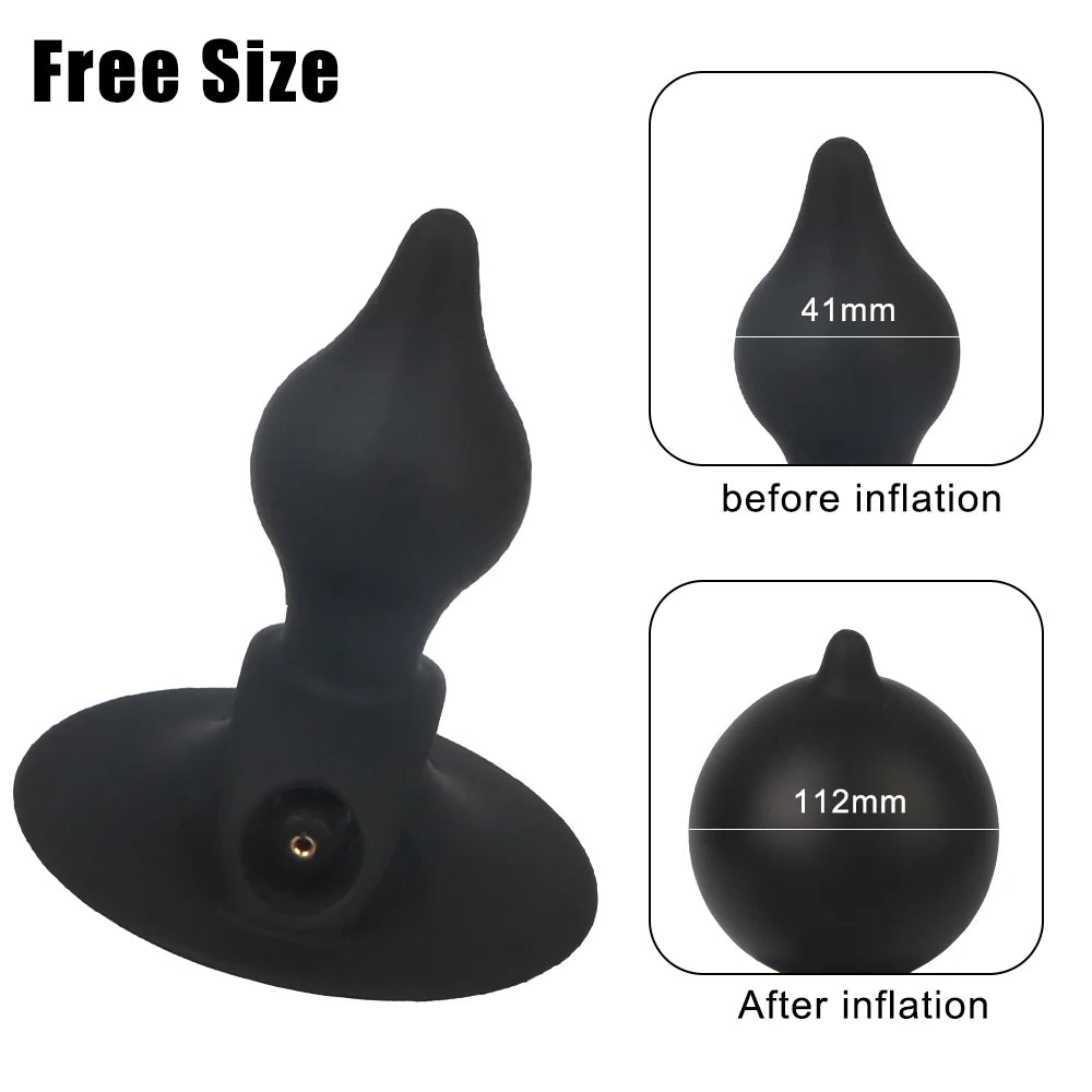 Inflatable Anus Stopper Sucker Anal Expansion Vestibule Prostate Massage Anus Expansion Adult Sex Toy