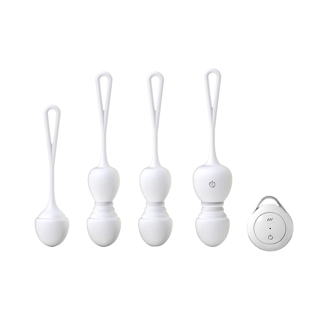 4 PCS Kegel Training Set Wireless Remote Control Vibrating Egg