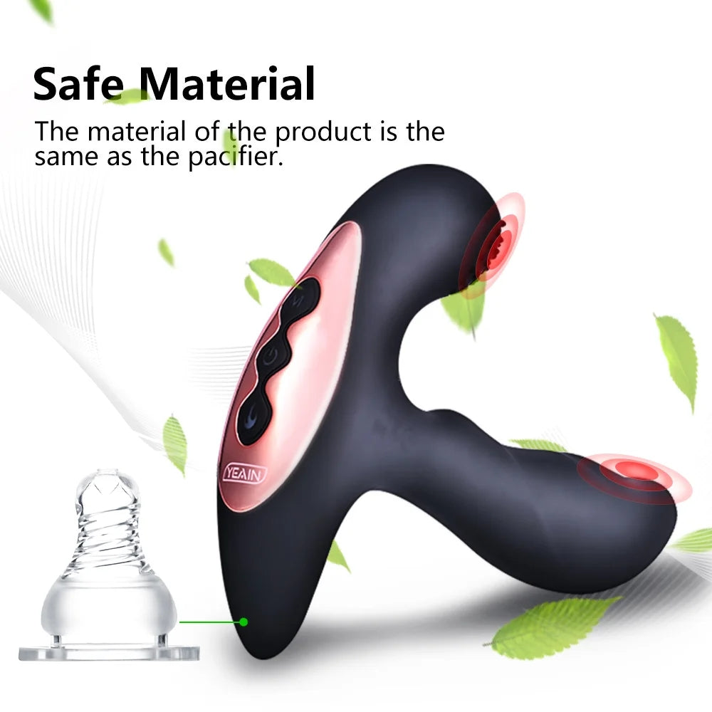 Adam - Wireless Remote Control Heating Double-vibration Prostate Massager