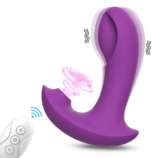 Remote Control Sucking Wearable G-spot Vibrator