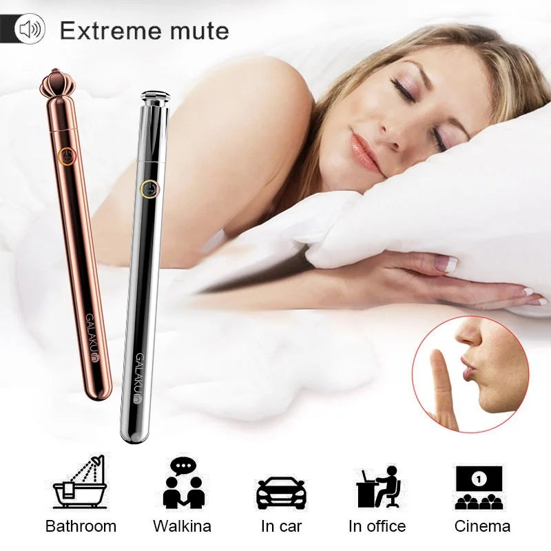 10 Frequency Strong Shock Slim Wand Vibrator