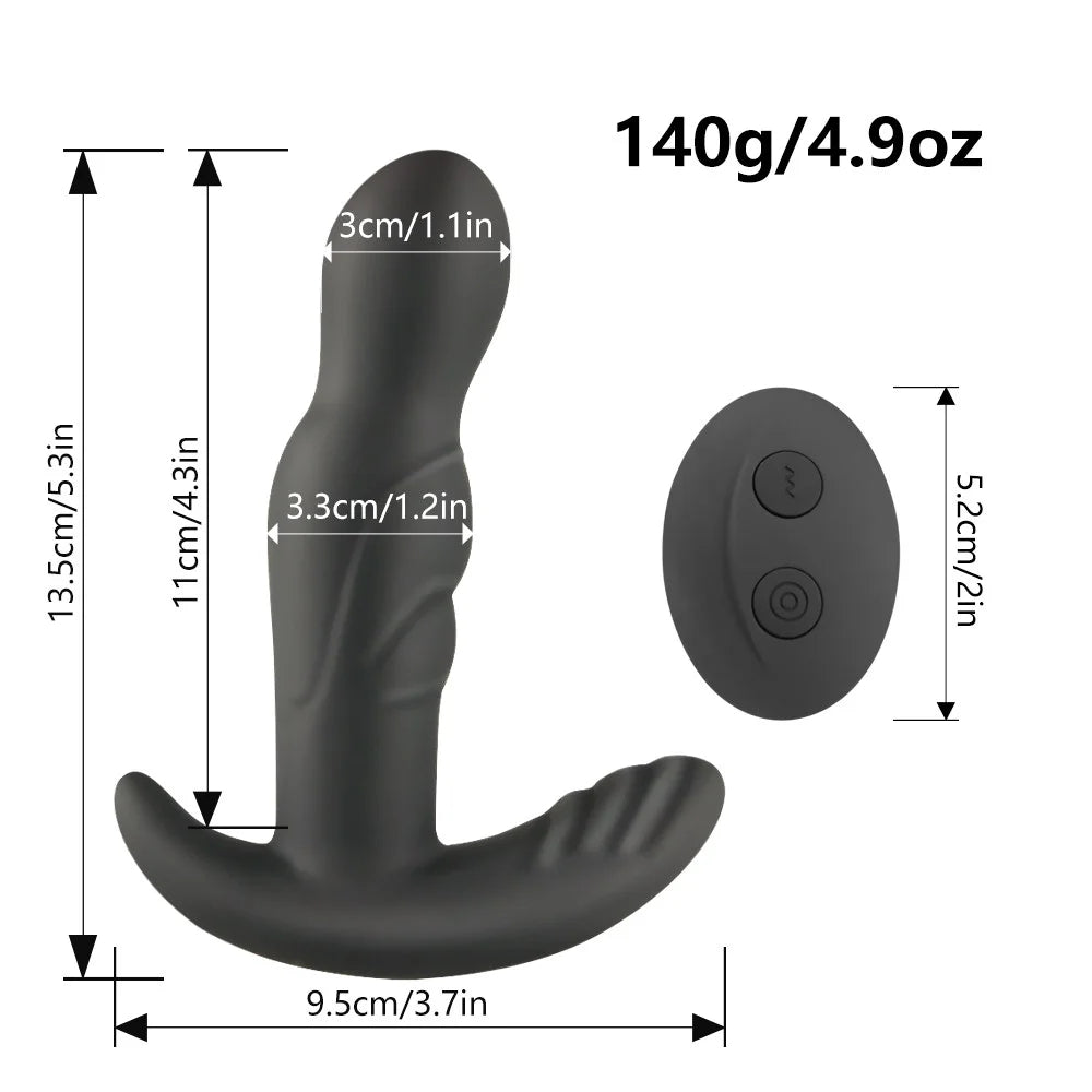 360 Degree Prostate Massager Rotating Anal Vibrator