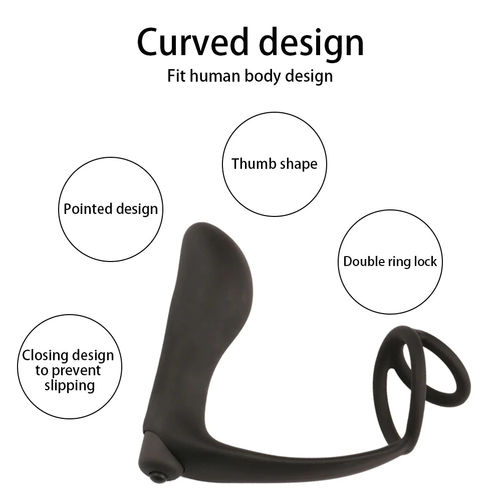 Silicone Male Prostate Massager Vibrating Butt Plug Anal Vibrator Anal Vibrators Anus Butt Plug