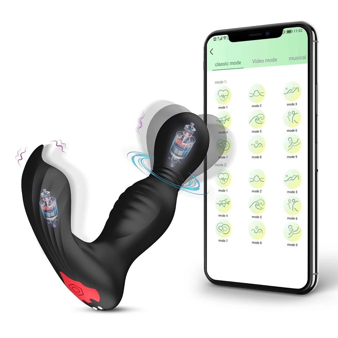 Batman App Remote Control Swinging And Vibrating Prostate Massager