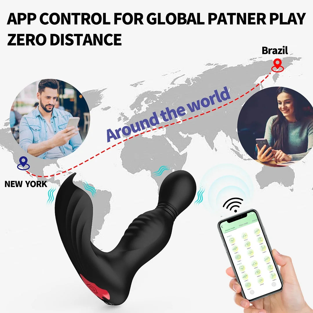 Batman App Remote Control Swinging And Vibrating Prostate Massager