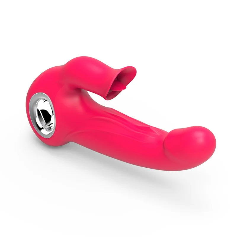 2-in-1 Licking G-spot Vibrator