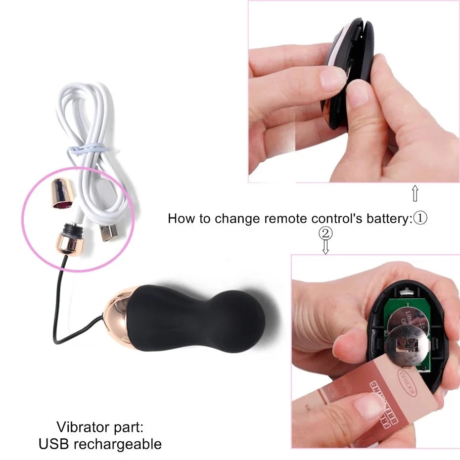 Waterproof Love Eggs Remote Control Vibrators