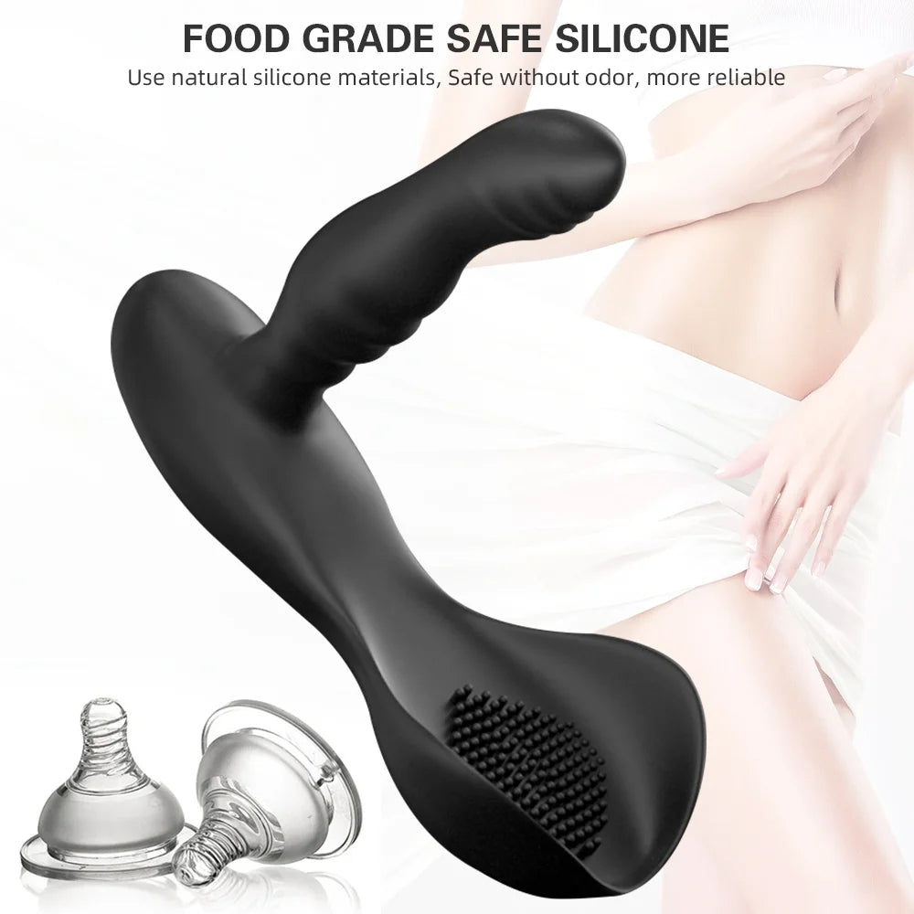 Heating Prostate Massager Anal Dildo Vibrator