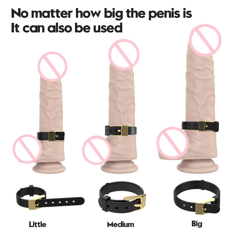 Adjustable Sm Penis Belt Locking Ring Penis Ring