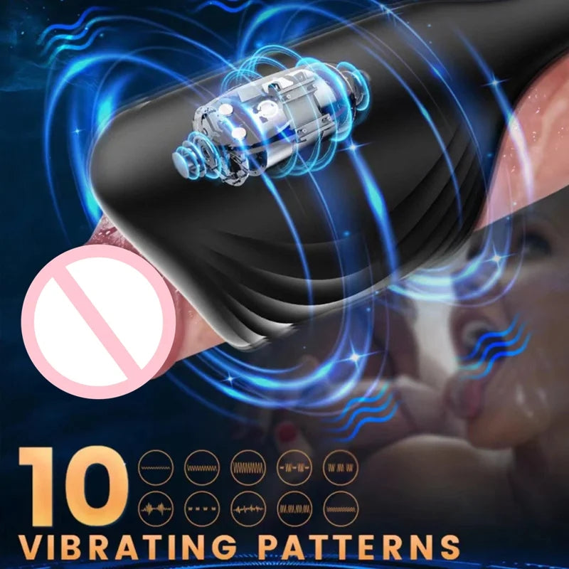 Keven - App Remote Control Penis Trainer With Dual-rings