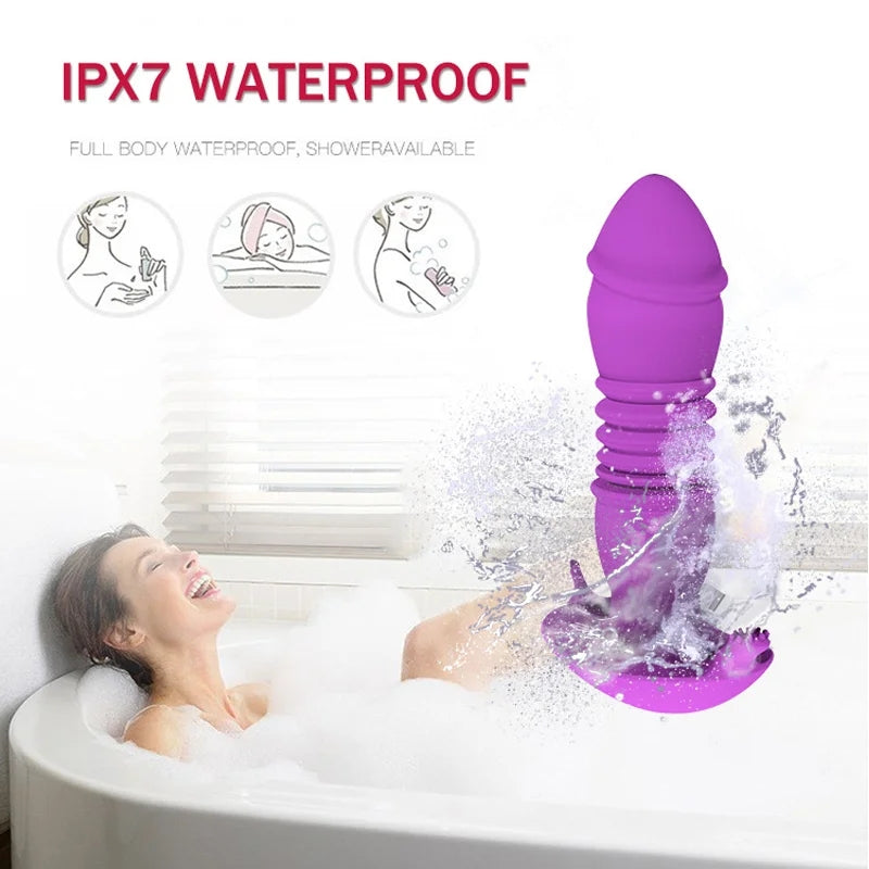 Telescopic G-spot Vibrator With Remote Control Anal Vibrator Prostate Massager