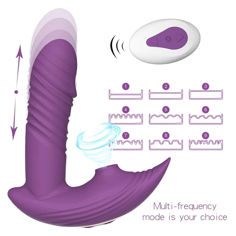 Marilyn 3-in-1 Remote Control Telescopic Dildo Panty Vibrator