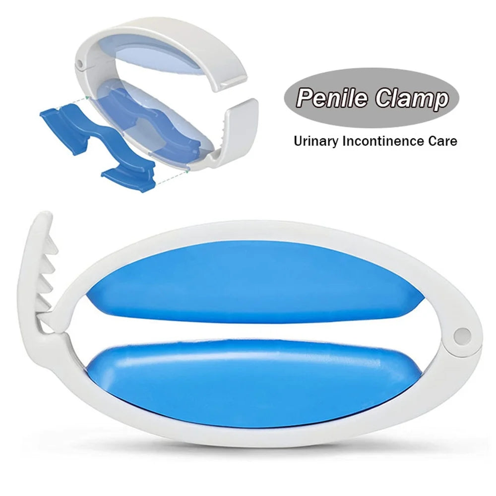 Penis Clip Anti-leakage Urine Nursing Clip Penis Ring with Silicone Pad