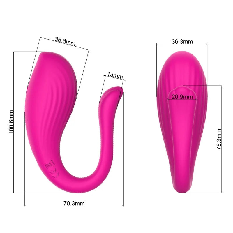 App Remote Control U-shaped Wearable Panty Vibrator