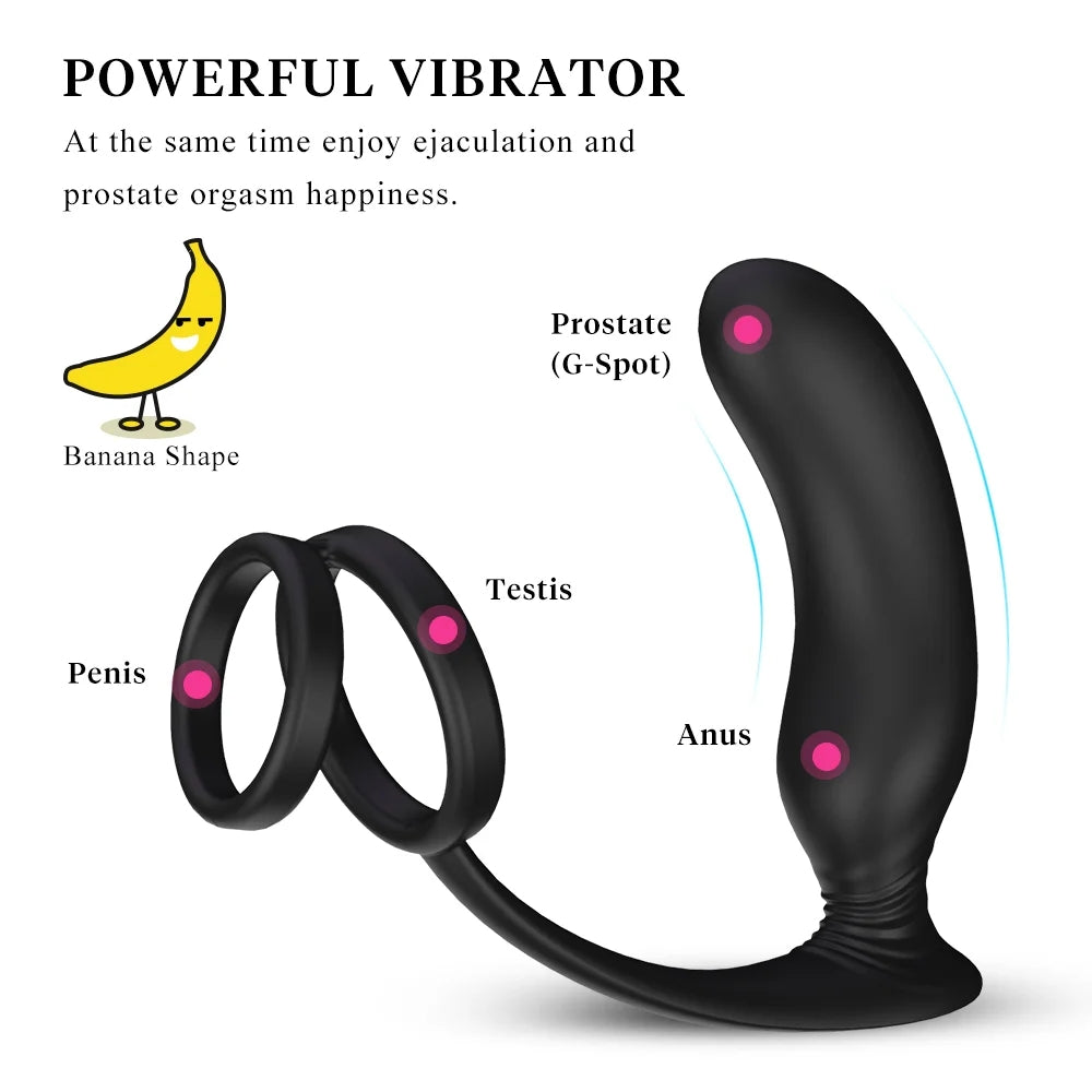 Siren - Wireless Remote Control Rotating Beads Vibrating Prostate Massage