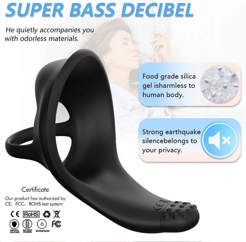 App & Wireless Remote Control Vibration Cock Ring & Prostate Massager