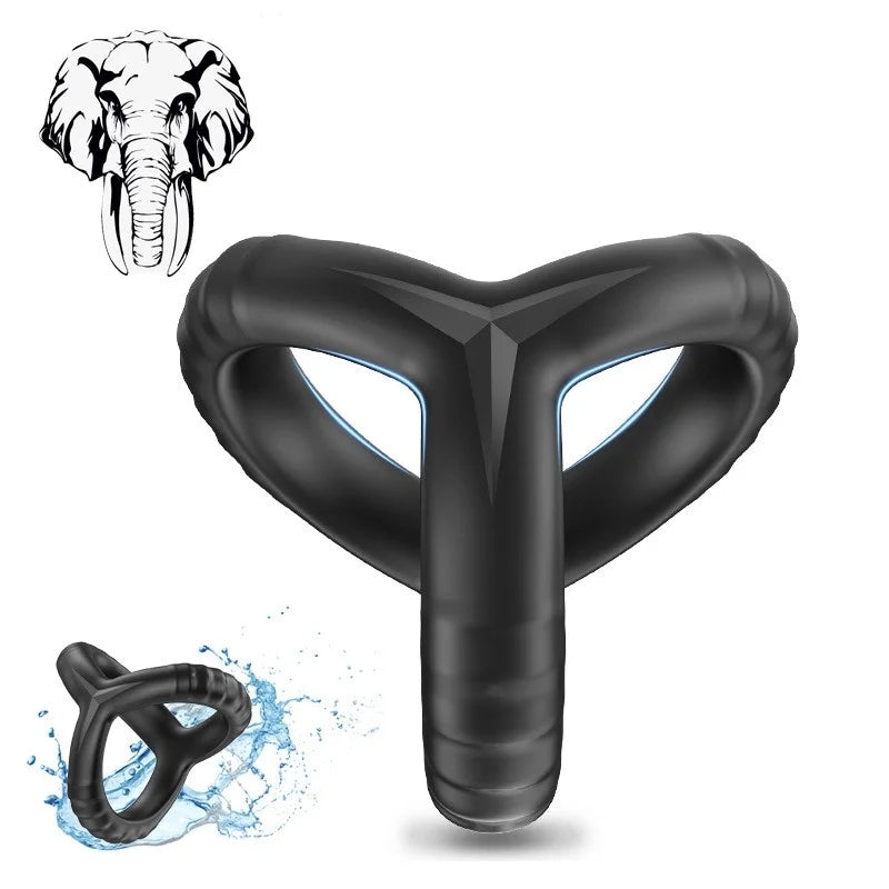 Liquid Silicone Double Lock Ring Penis Ring