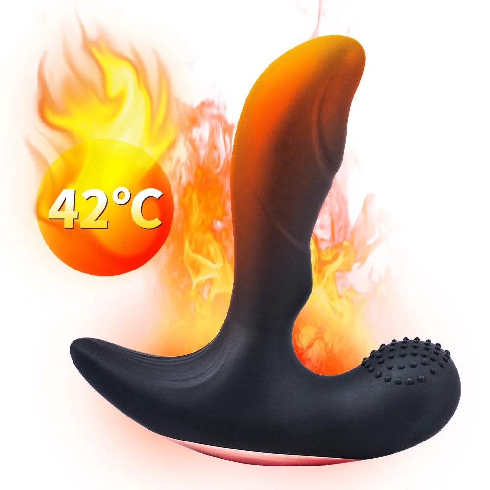 Adam - Wireless Remote Control Heating Double-vibration Prostate Massager