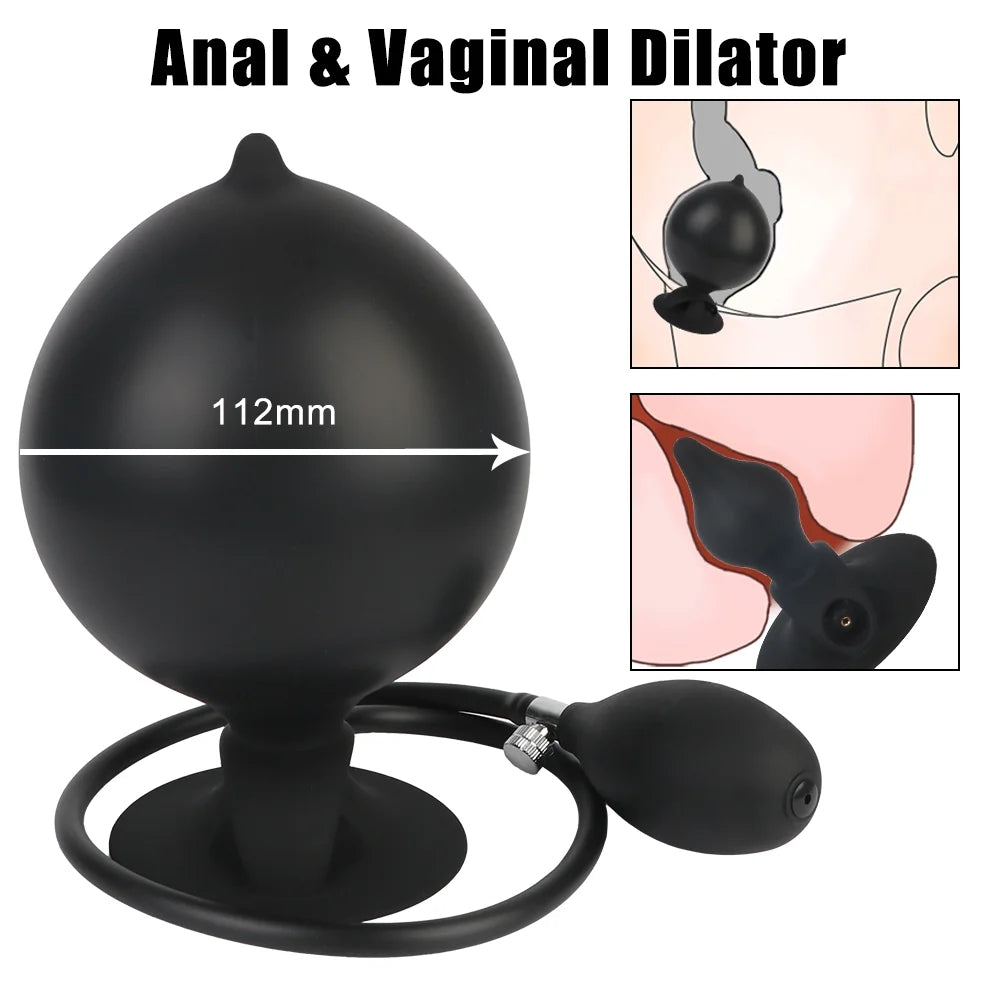 Inflatable Anus Stopper Sucker Anal Expansion Vestibule Prostate Massage Anus Expansion Adult Sex Toy