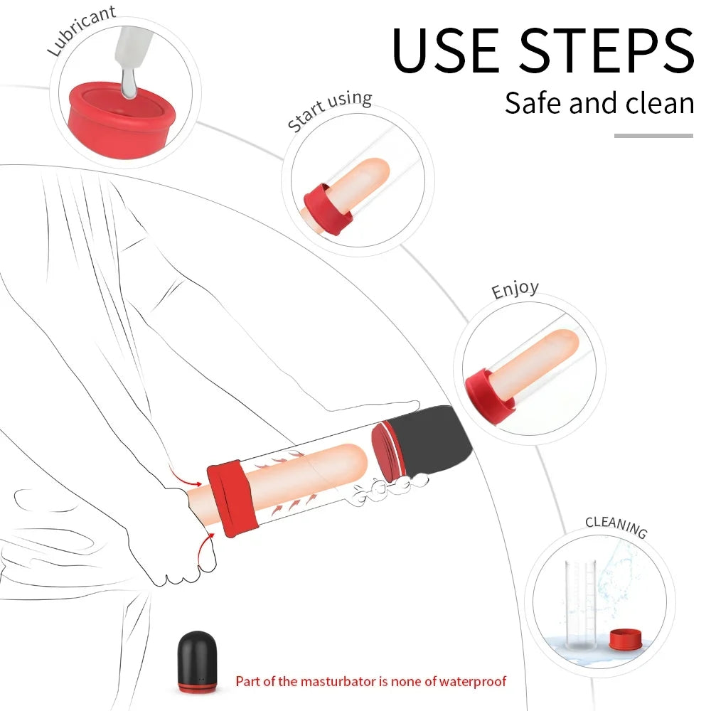 S193 Air Strong Shock And Suction Male Penis Pump