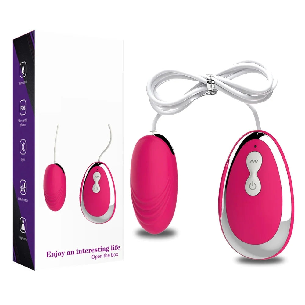 Wired Remote Control 20 Frequencies Vibrating Egg