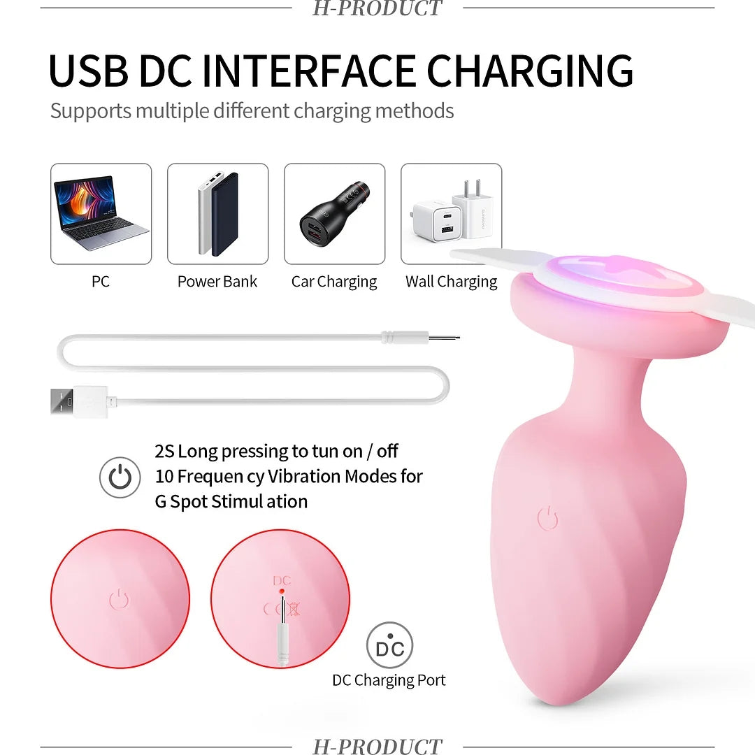 Angel Wireless Remote Control Vibrating Anal Plug