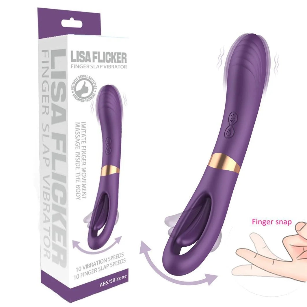 Lisa Flicker Double Headed Patting & Vibrating G-spot Vibrator