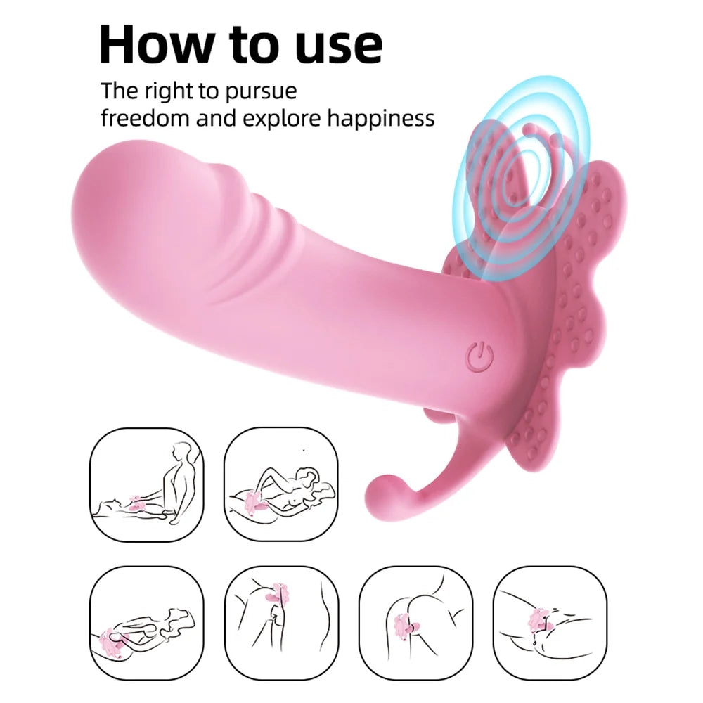 Wireless Remote Control Butterfly Panty Vibrator