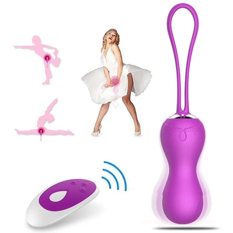 10 Speed Vibrating Egg Exercise Vagina Tighten Kegel Ball Egg Vibrator