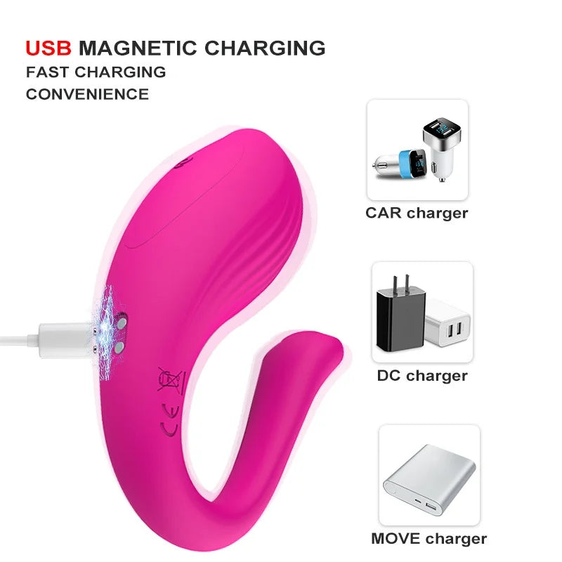 App Remote Control U-shaped Wearable Panty Vibrator