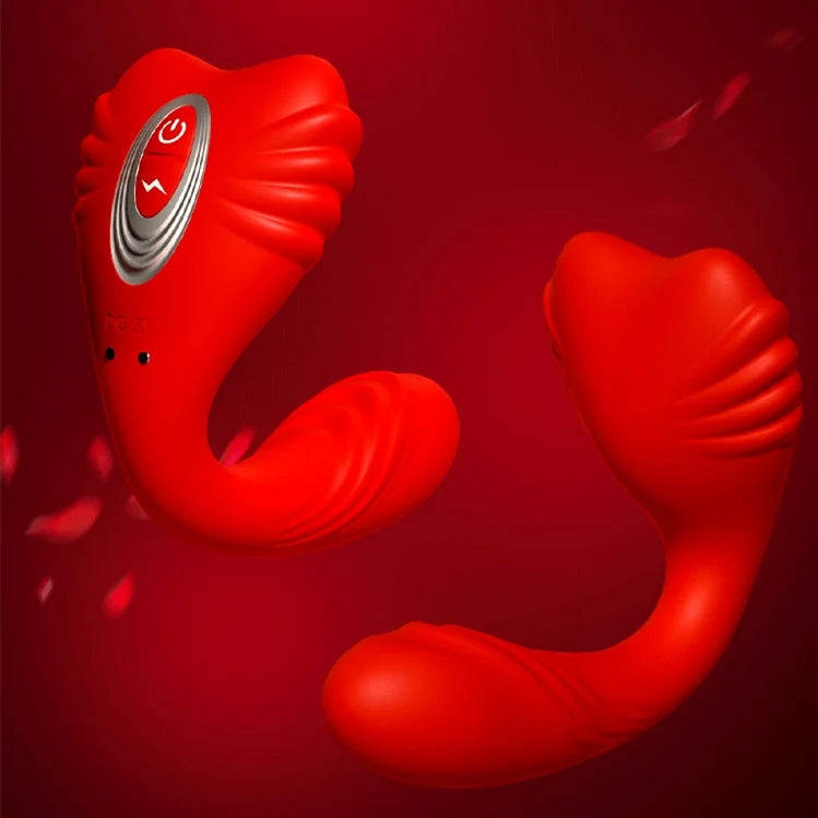 Heart Shaped Wearable G Spot Clitoris Stimulator With Remote Control