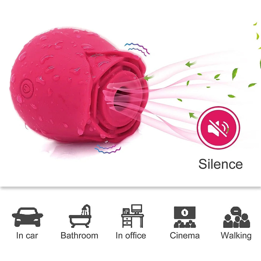 Rose Toys Quiet Waterproof Sucking Rose For Women