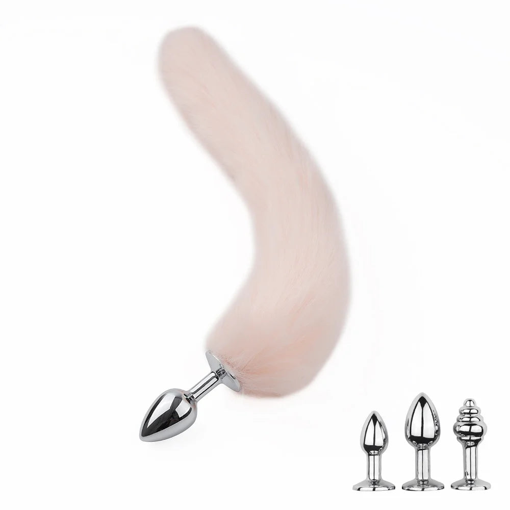 Fox Tail Detachable Metal Anal Plug Backyard