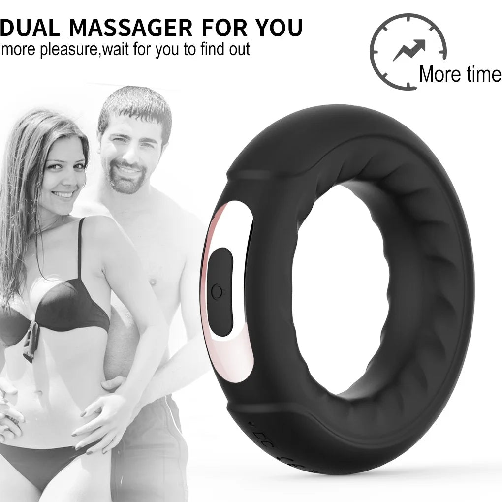 Vibrating Penis Ring for Clitoral Stimulation, Remote Control Clitoris Stimulator Massager