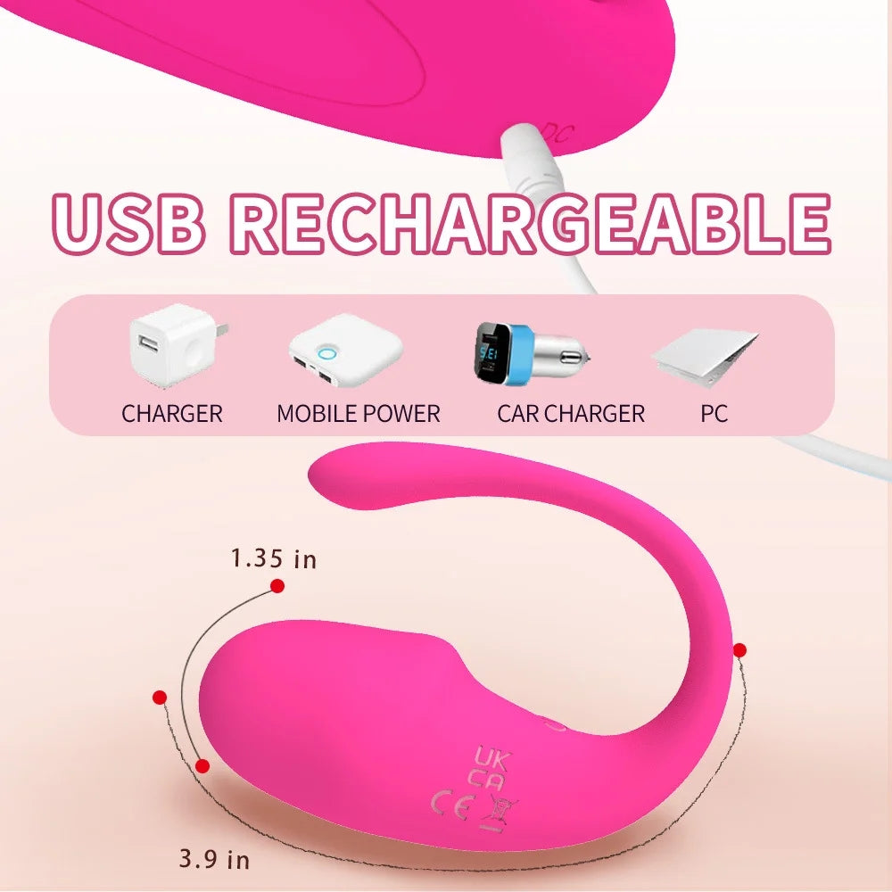 App Remote Control 10 Frequency Strong Shock Panty Vibrator