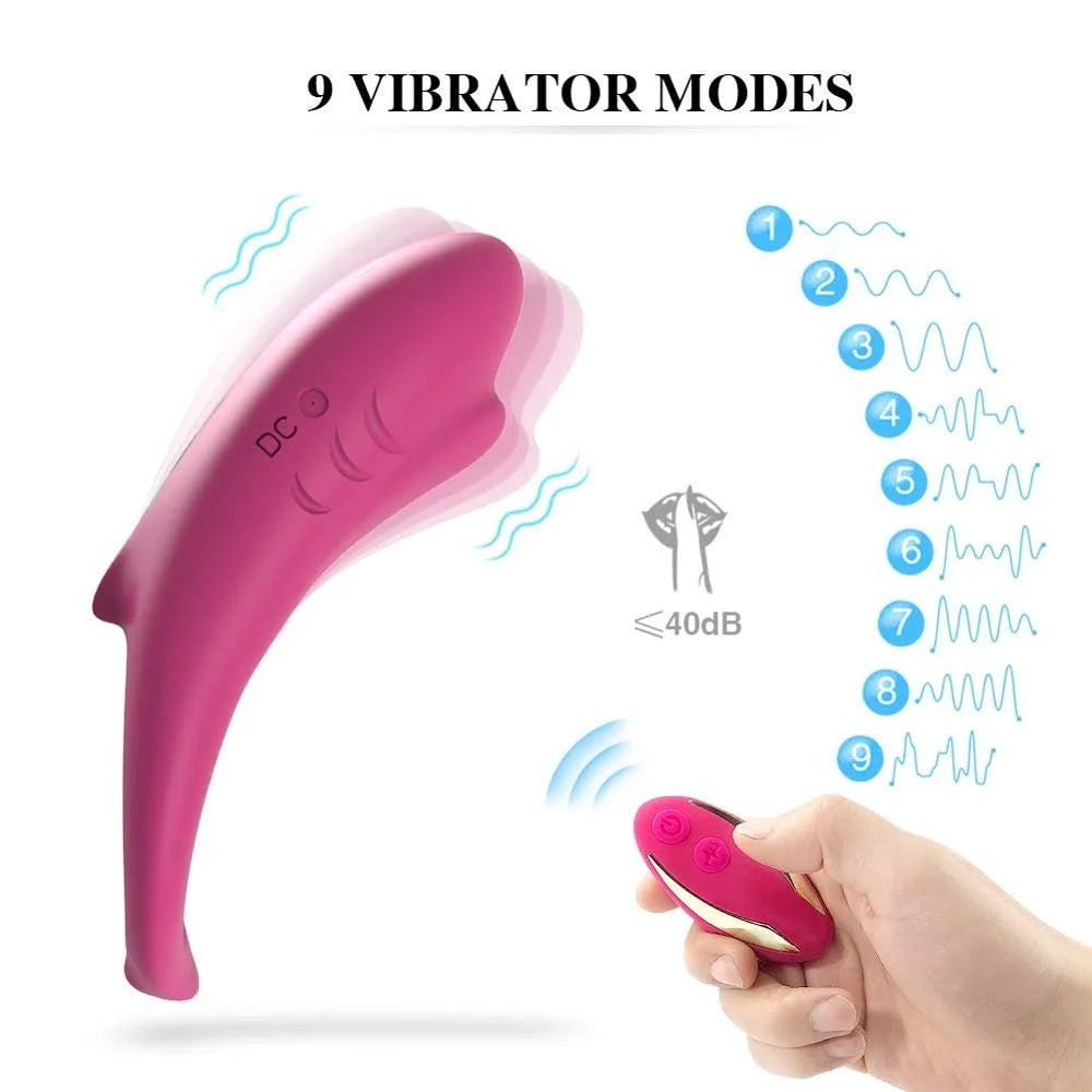 Shark Delay Ejaculation Cock Penis Ring Remote Control Clitoris Stimulator