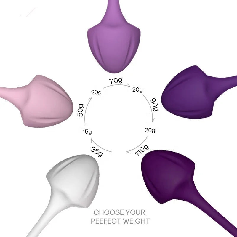 Women's Tight Toy Silicone 5-piece Kegel Ball Set