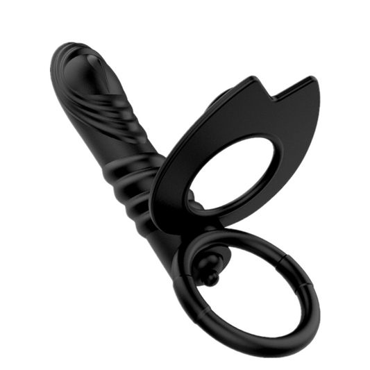 Vibrating Double Cock Rings Vibrator For Couples