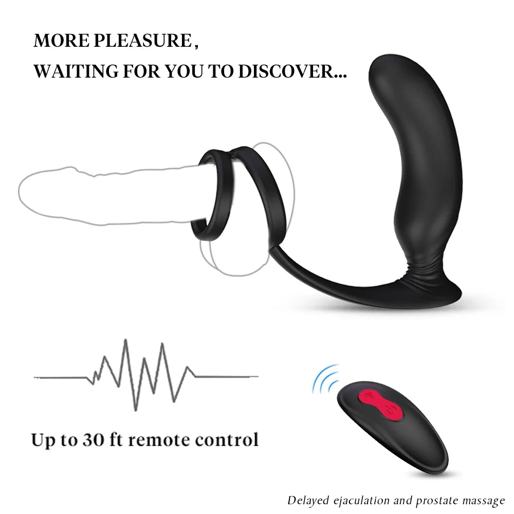 Siren - Wireless Remote Control Rotating Beads Vibrating Prostate Massage