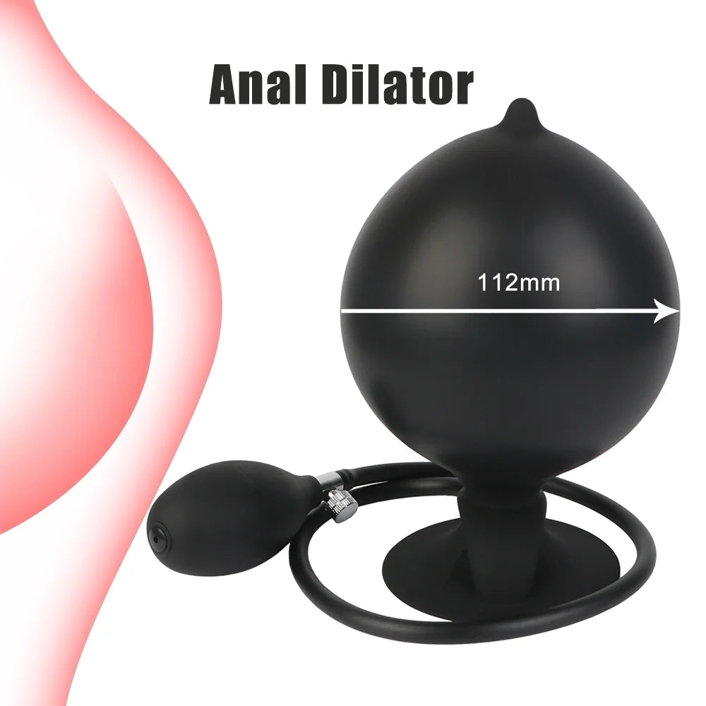 Inflatable Anus Stopper Sucker Anal Expansion Vestibule Prostate Massage Anus Expansion Adult Sex Toy