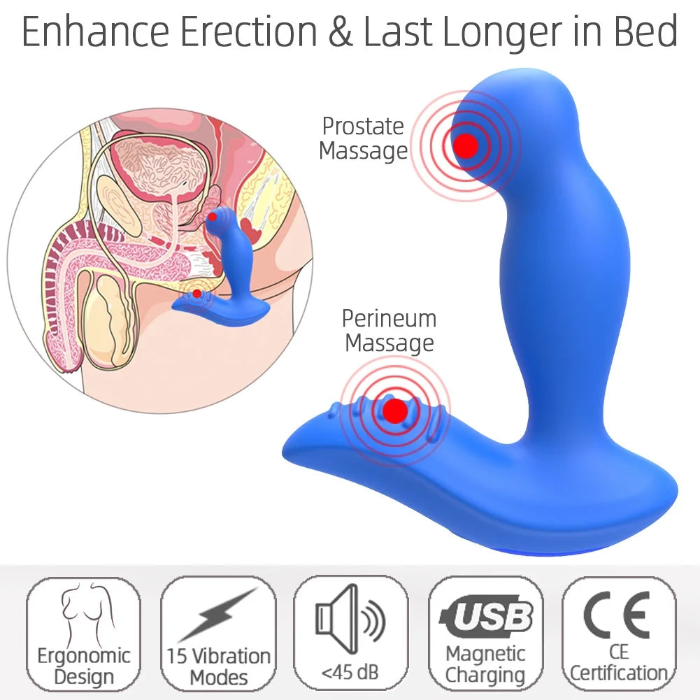 Men's Prostate Massager Pull Bead Anal Plug Masturbator