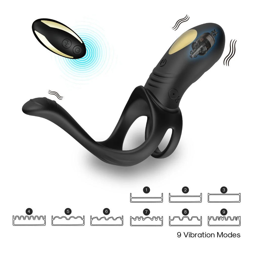 Wireless Remote Control Penis Ring & Prostate Massager