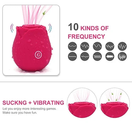 Rose Toys Quiet Waterproof Sucking Rose For Women