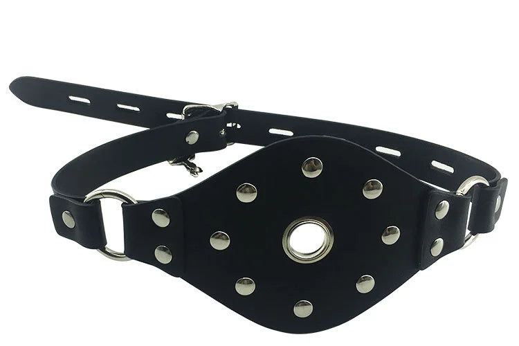 Leather Bondage Inflatable Strap-on Mouth Gag Masks