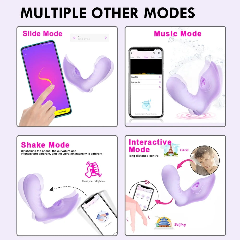 Maggie Princess App Control Swing & Sucking Vibrator Dildo Panty Vibrator