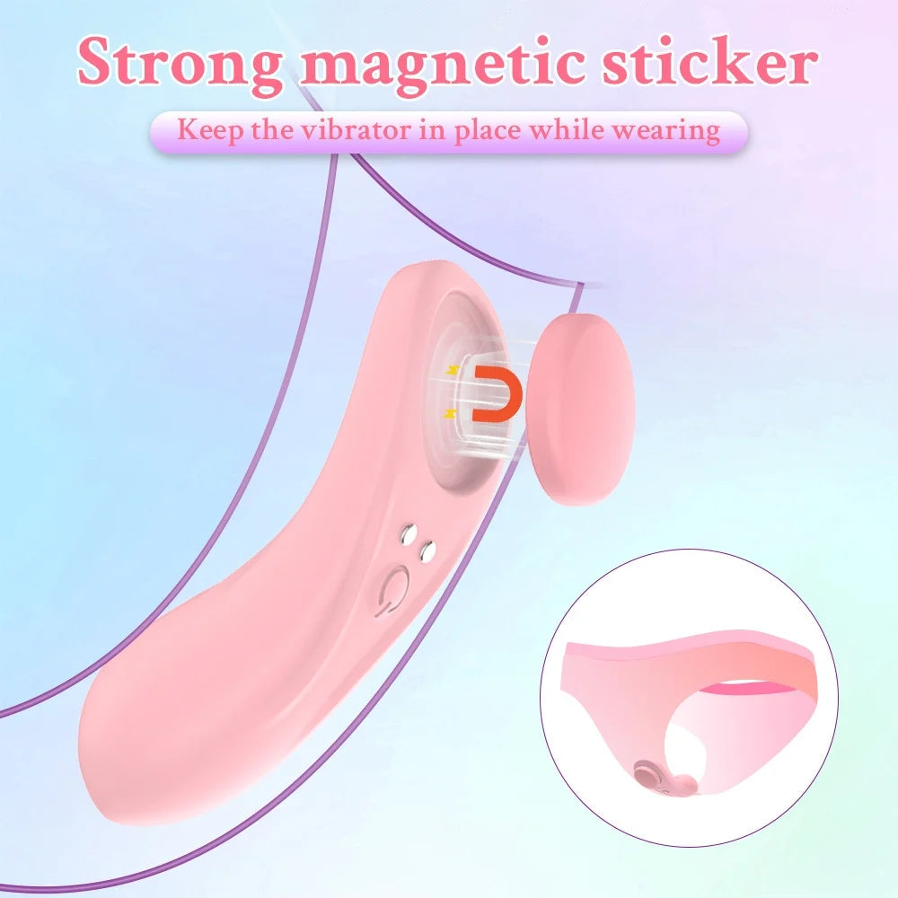 Wireless Remote Control Magnetic Suction Panty Vibrator