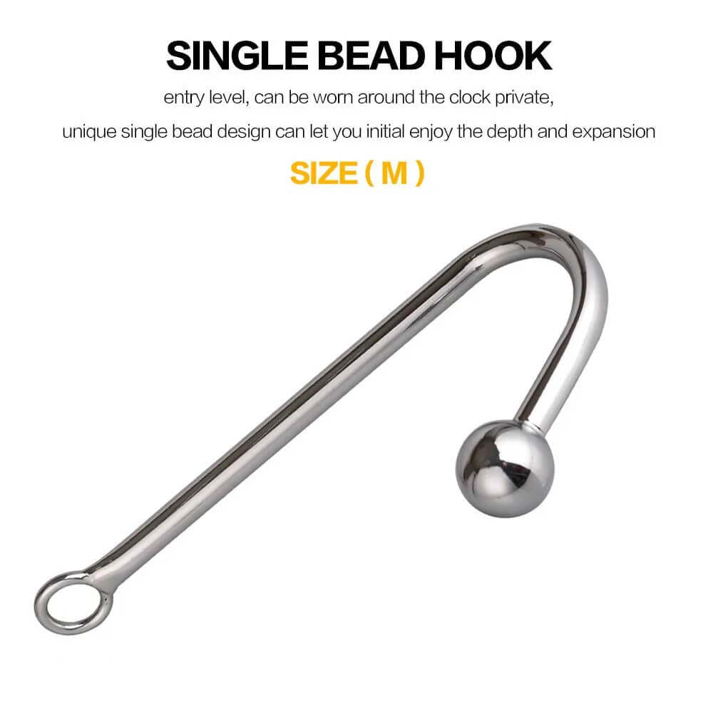 Stainless Steel Anal Hook Prostate Massager Butt Dilator Device