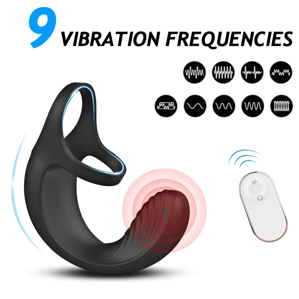 S-Hande S273 Wireless Vibrating Cock Ring Prostate Massager