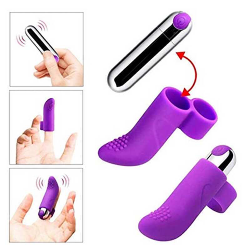 10 Speeds Finger Vibrator Clitoris Stimulation Silicone Toy Massage Vibrating Adult Sex Product-ZhenDuo Sex Shop-ZhenDuo Sex Shop