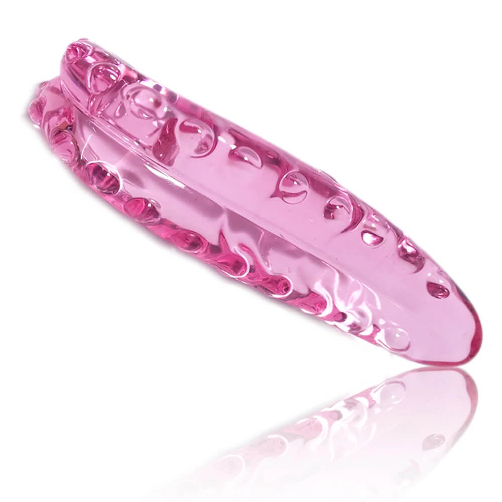 Tentacle Textured Sensual Curved Glass Dildo G spot Thrilling Erotic Stimulation